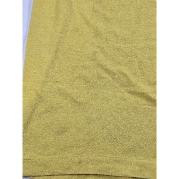 Vintage 80s Princeton Presbyterian Church Yellow Shirt Small - Picture 2 of 5